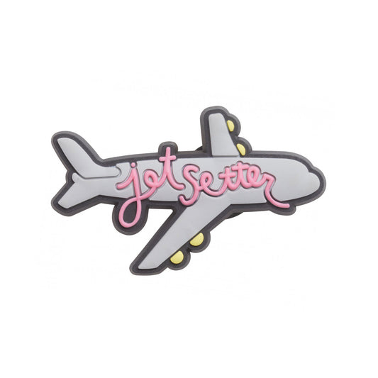 Jibbitz™ Charm Sayings Jetsetter Plane