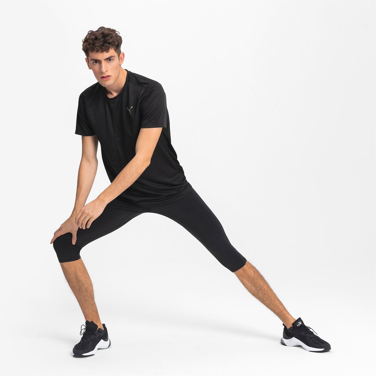 Quần ôm thể thao nam PUMA AP Ignite 3 4 Tight Puma Black