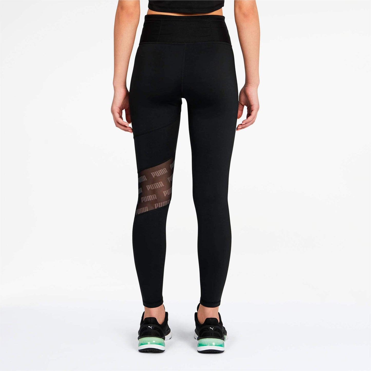 Quần ôm dài thể thao nữ PUMA AP Feel It Mesh 7 8 Tight Puma Black