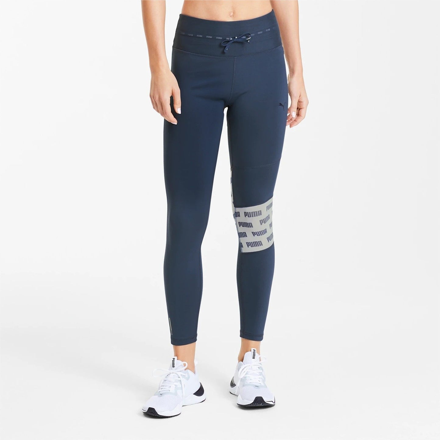 Quần ôm dài thể thao nữ PUMA Feel It Mesh 7 8 Tight Dark Denim