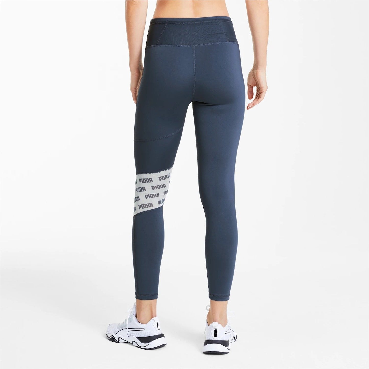 Quần ôm dài thể thao nữ PUMA Feel It Mesh 7 8 Tight Dark Denim