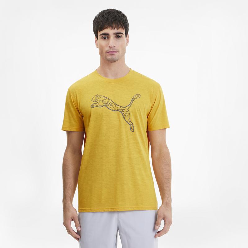 Áo tay ngắn nam Puma APP PUMA Slogan Tee Golden Rod