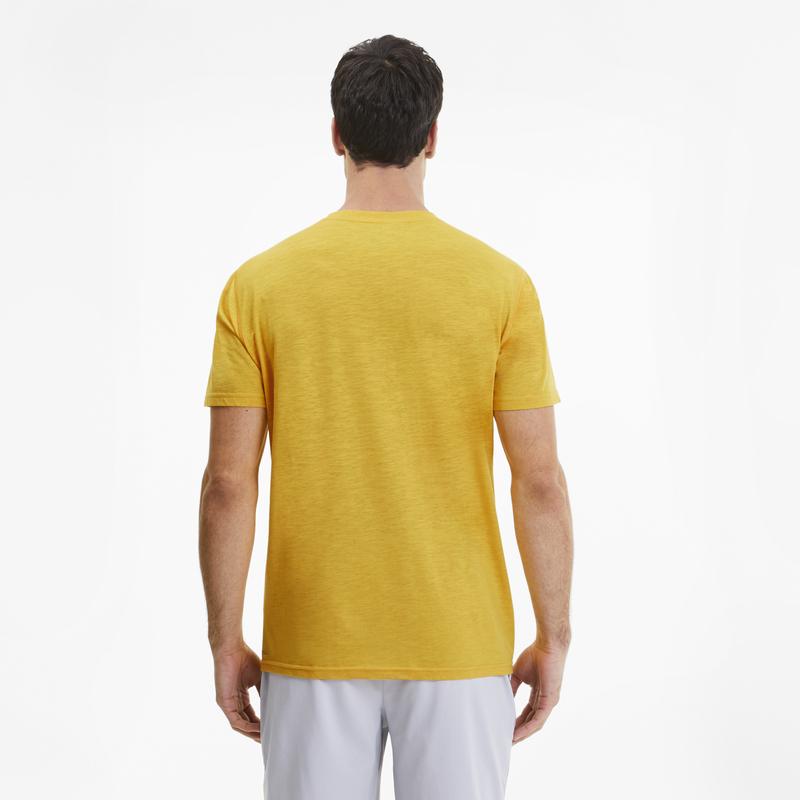 Áo tay ngắn nam Puma APP PUMA Slogan Tee Golden Rod