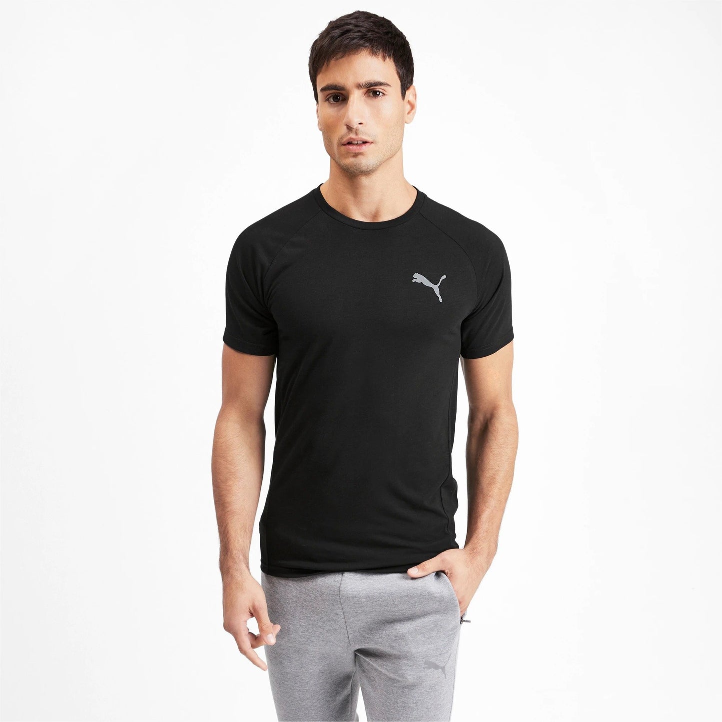 Áo tay ngắn nam PUMA Apparel Evostripe Tee Puma Black