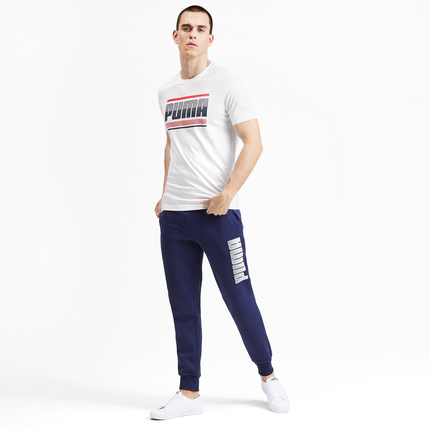 Áo tay ngắn nam PUMA Apparel PUMA Graphic Puma nhite