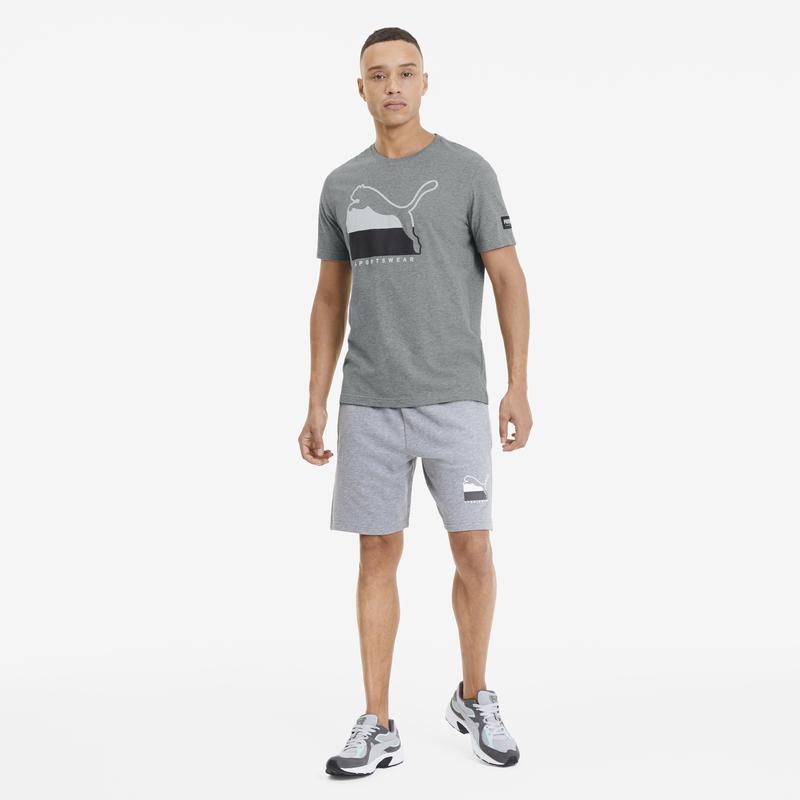 Áo tay ngắn nam Puma ATHLETICS Tee Big Logo Medium Gray Heath