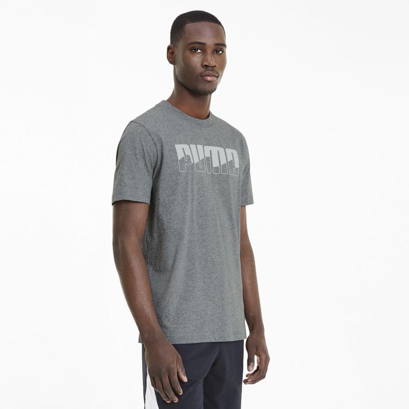 Áo tay ngắn nam Puma APP REBEL Bold Tee Medium Gray Heather