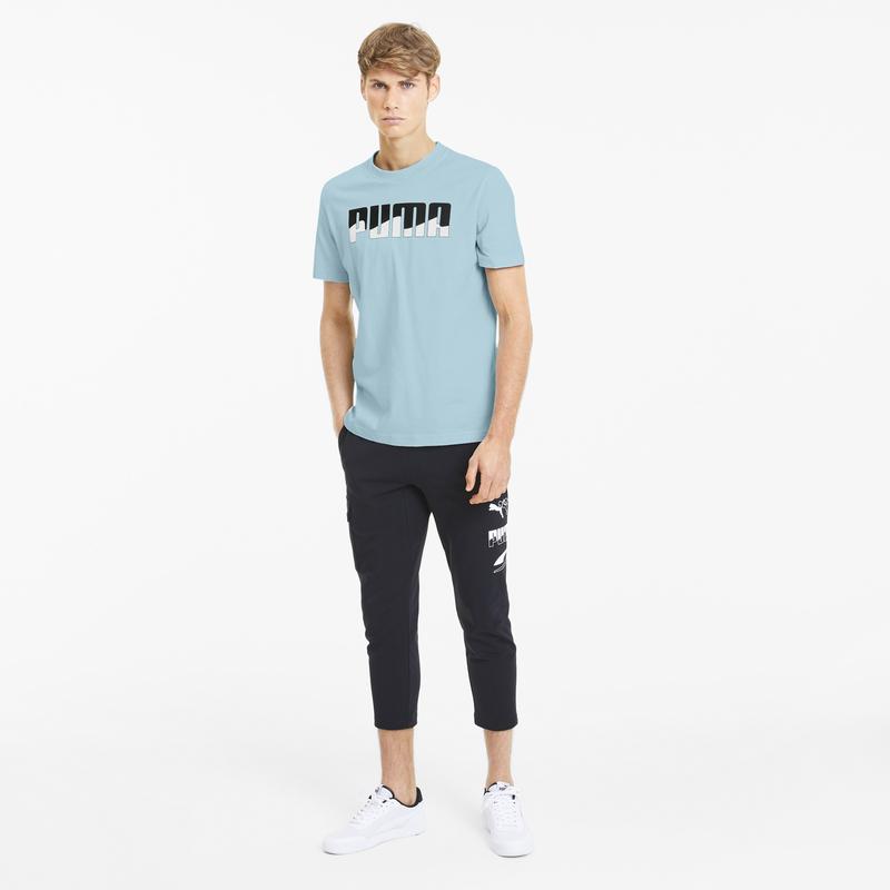 Áo tay ngắn nam Puma APP REBEL Bold Tee Aquamarine