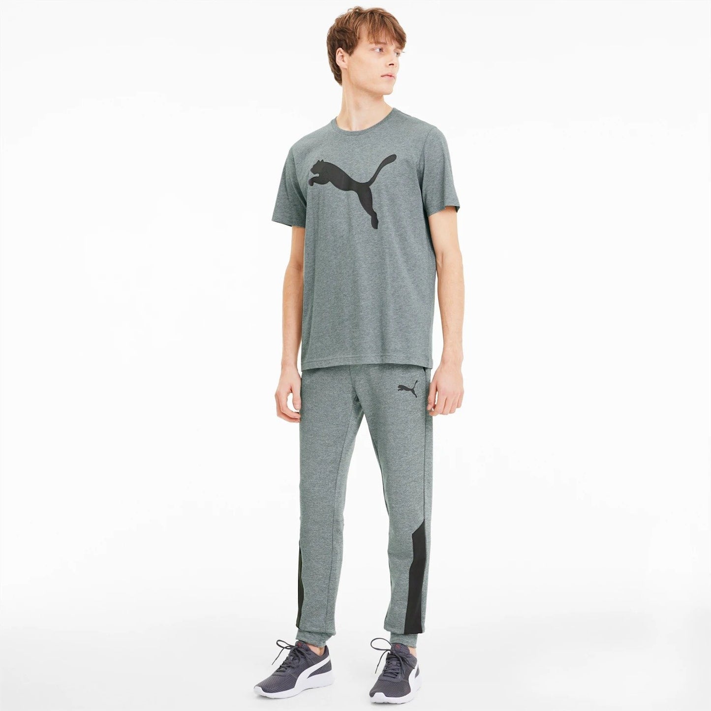 Áo tay ngắn nam Puma ACTIVE KA Tee Medium Gray Heather-Cat