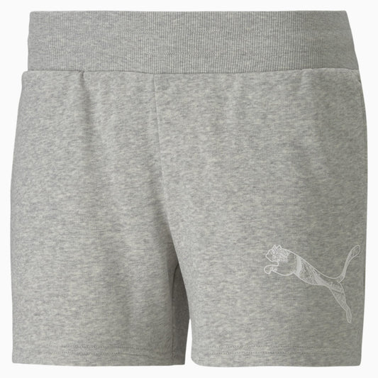 Quần ngắn thể thao nữ PUMA KA 4" Shorts Light Gray Heather