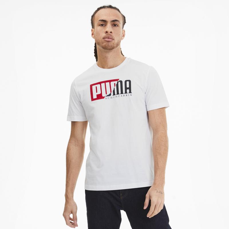 Áo tay ngắn nam PUMA AP Flock Graphic Tee