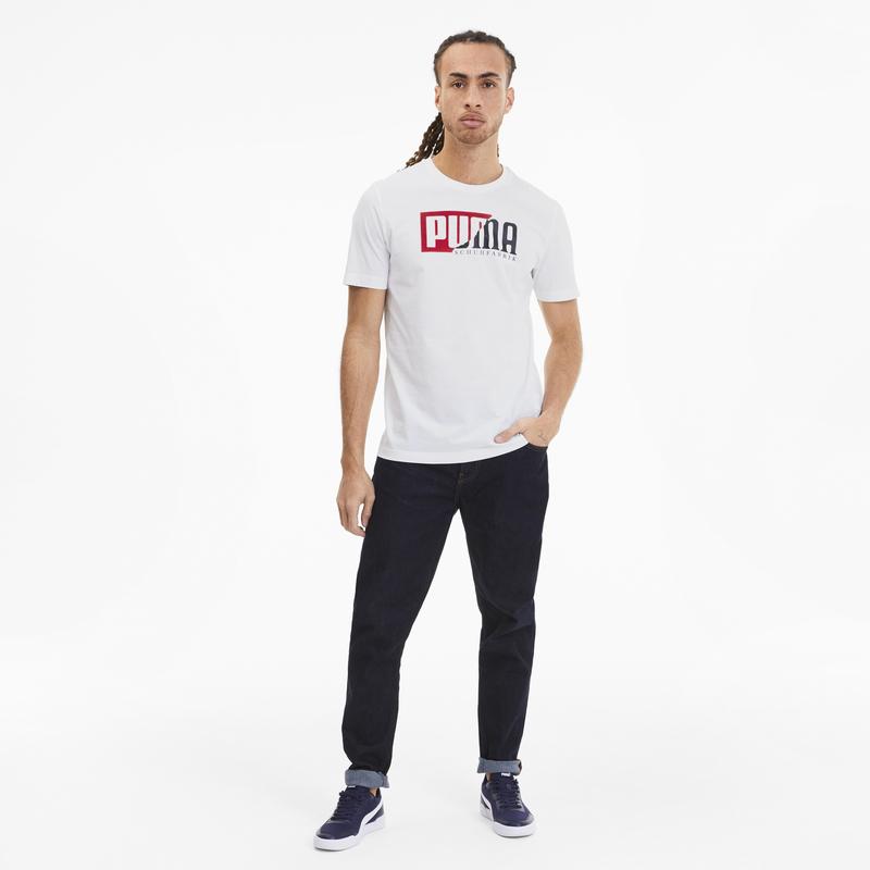 Áo tay ngắn nam PUMA AP Flock Graphic Tee