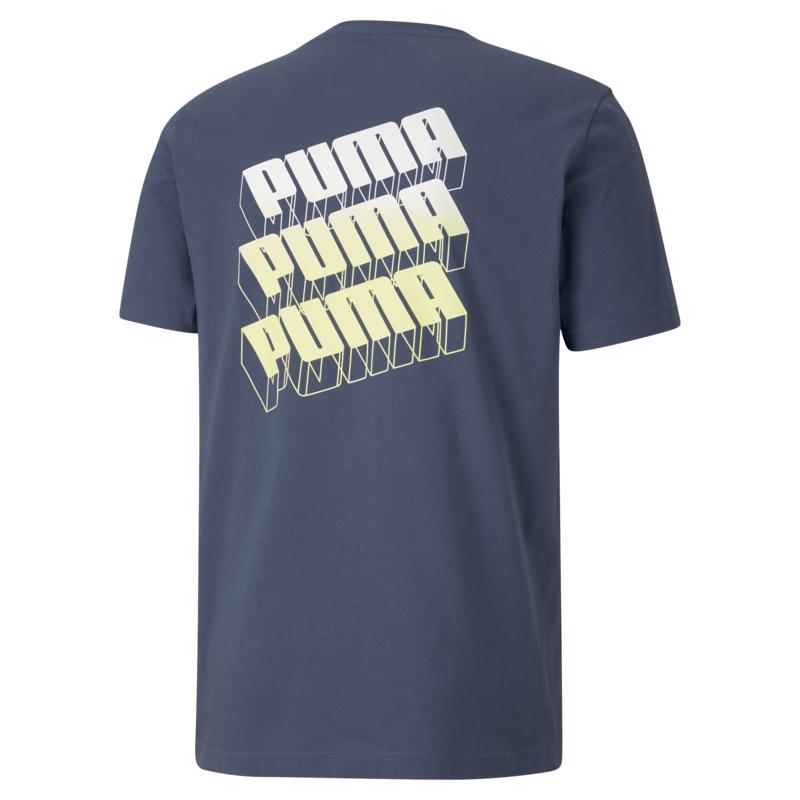 Áo tay ngắn nam Puma 3D PUMA Graphic Tee Dark Denim