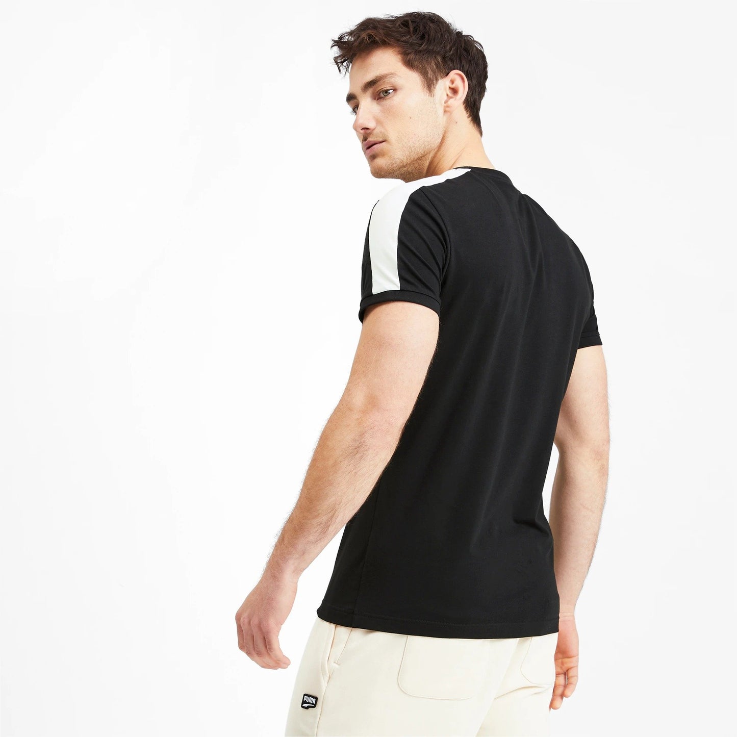 Áo tay ngắn nam PUMA Apparel Iconic T7 Tee Slim Fit Puma Black