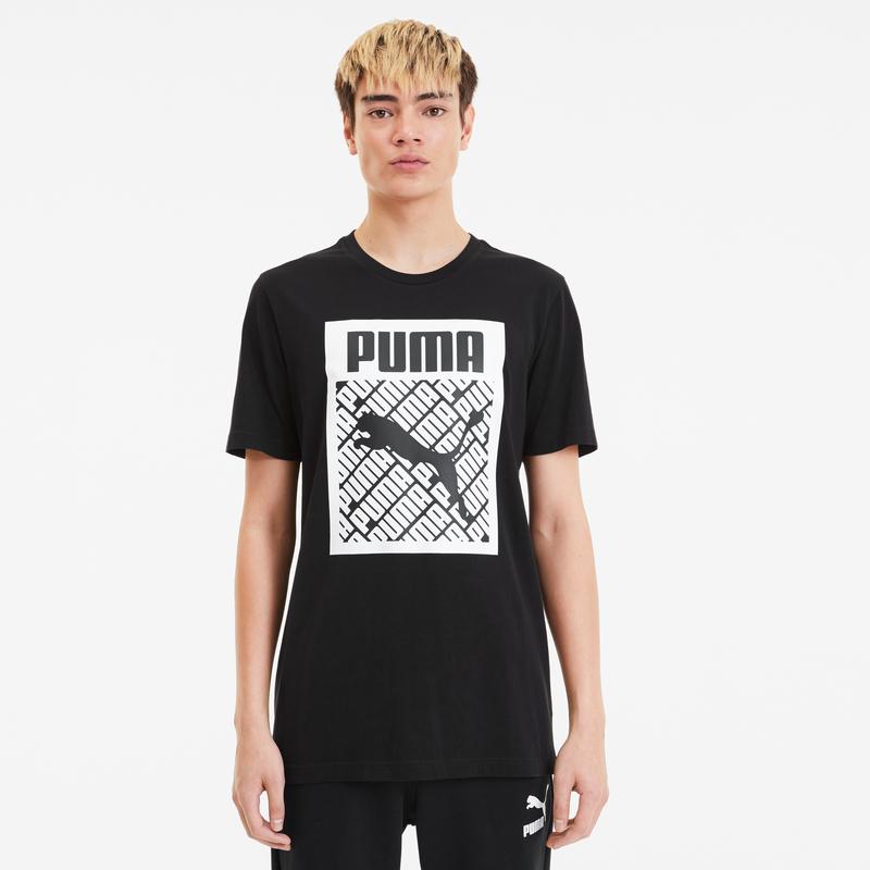 Áo tay ngắn nam PUMA AP Logo Tee Logo Fill Puma Black