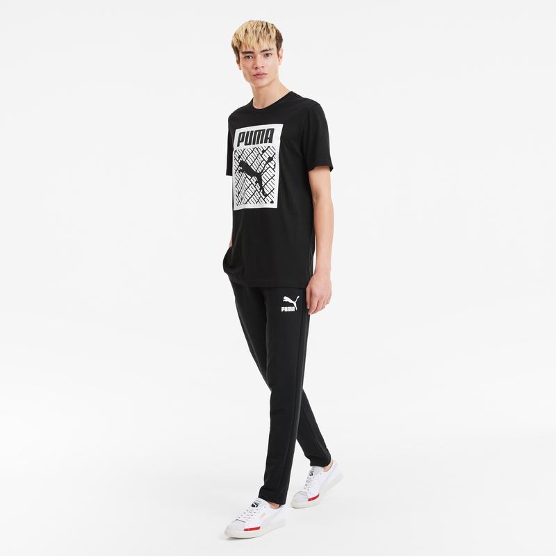 Áo tay ngắn nam PUMA AP Logo Tee Logo Fill Puma Black