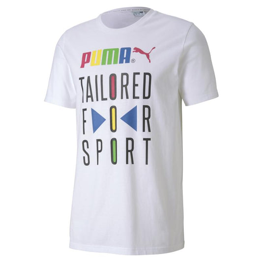 Áo tay ngắn nam PUMA AP Graphic Tee TFS Puma White