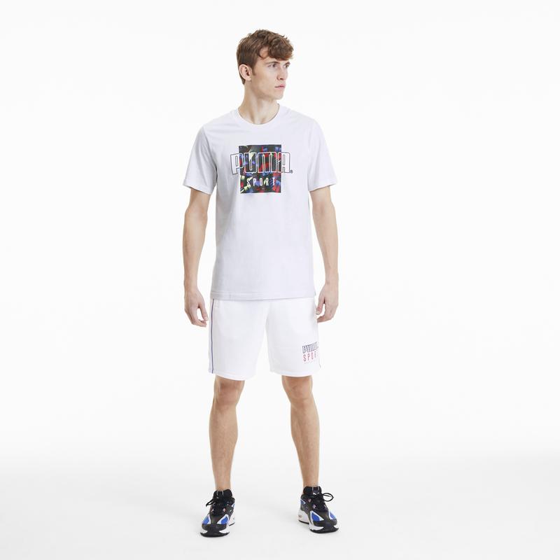 Áo tay ngắn nam Puma APP PUMA Sport Graphic Tee Puma White